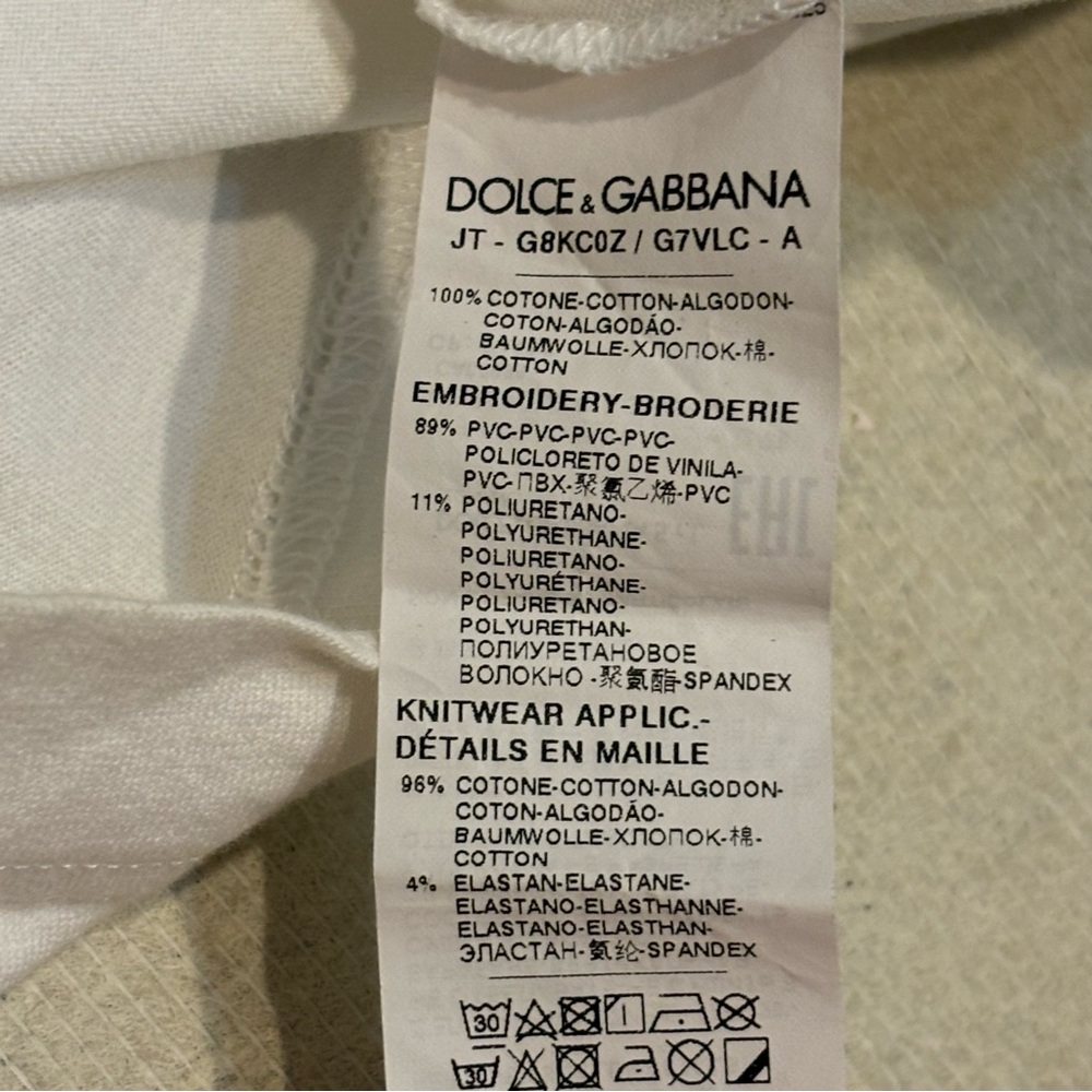 Dolce & Gabbana Script Dg Patch Logo Tshirt - image 5
